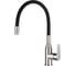 Смеситель одноручный decoroom для кухни с гибким изливом, никель/чёрный DR29024BN-Black 1