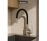 Смеситель одноручный decoroom для кухни с гибким изливом, никель/чёрный DR29024BN-Black 7