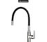 Смеситель одноручный decoroom для кухни с гибким изливом, никель/чёрный DR29024BN-Black 8