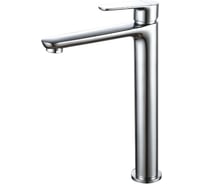 Смеситель одноручный decoroom для умывальника, высокий, монолитный, хром DR29013
