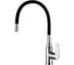Смеситель одноручный decoroom для кухни с гибким изливом, хром/чёрный DR29024-Black 1