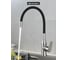 Смеситель одноручный decoroom для кухни с гибким изливом, хром/чёрный DR29024-Black 7