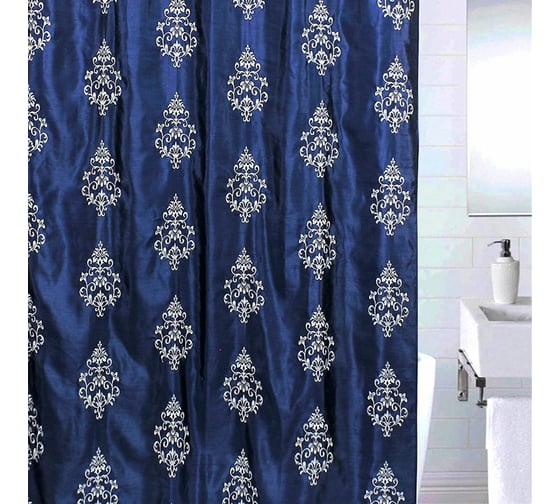 Штора для ванной комнаты Bath Plus 180х200 Dark Blue Effect AE1405 LC1405