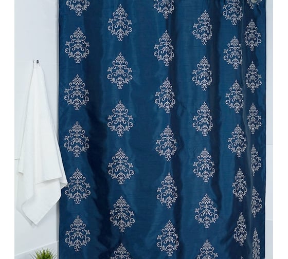 Штора для ванной комнаты Bath Plus 180х200 Dark Blue Effect AE1405 LC1405