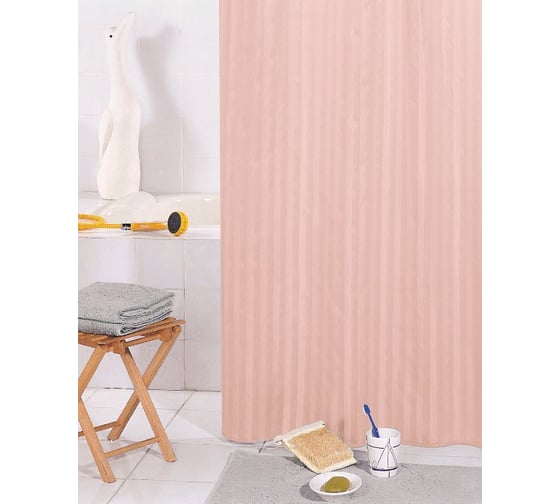 Штора для ванной комнаты Bath Plus HILTON розовый, 180х200 SKH-04 1