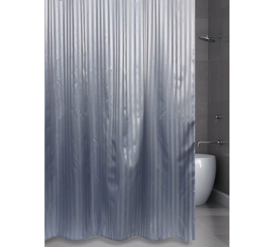 Штора для ванной комнаты Bath Plus Hilton TL серый, 180х200 SKH-02