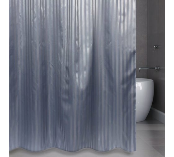 Штора для ванной комнаты Bath Plus Hilton TL серый, 180х200 SKH-02