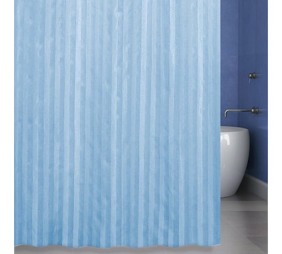 Штора для ванной комнаты Bath Plus BIG голубой, 200х240 ST-002
