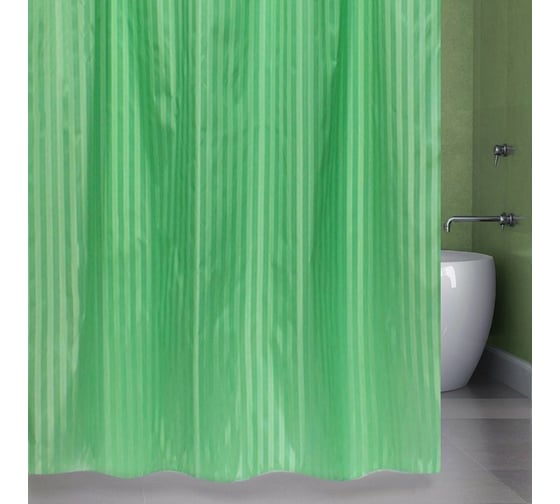 Штора для ванной комнаты Bath Plus BIG зеленый, 200х240 ST-004