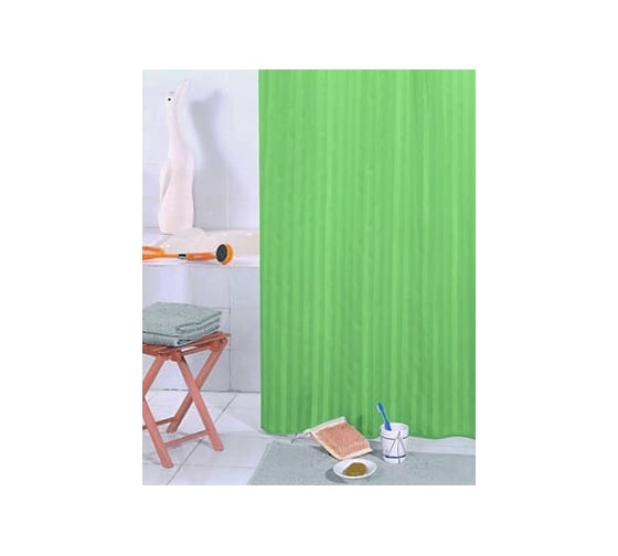 Штора для ванной комнаты Bath Plus BIG зеленый, 200х240 ST-004