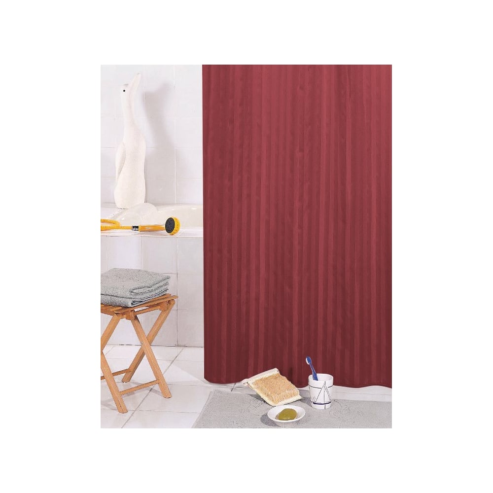 Штора для ванной комнаты Bath Plus BIG бордо, 200х240 ST-006 - выгодная ...