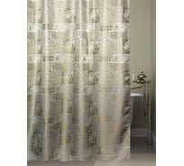 Штора для ванной комнаты Bath Plus жаккард BLOSSOM AGE 180x200, золото/беж JAC1506