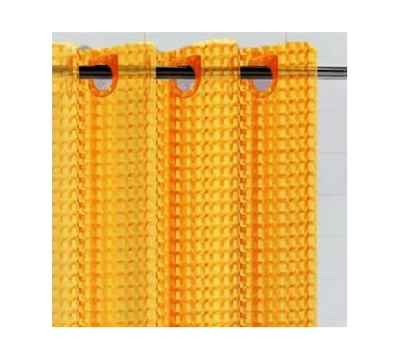 Штора для ванной комнаты Bath Plus 3D оранжевый, 180х200 NFD-3D-orange