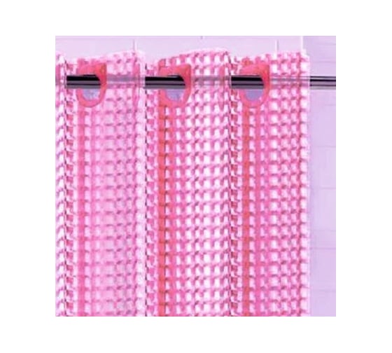 Штора для ванной комнаты Bath Plus 3D розовый, 180х200 NFD-3D-pink