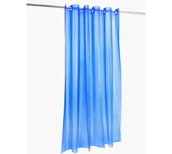 Штора для ванной комнаты Bath Plus 3D синий, 180х200 NFD-3D-dark blue