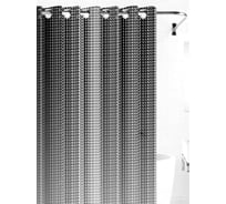 Штора для ванной комнаты Bath Plus 3D серый, 180х200 NFD-3D-grey