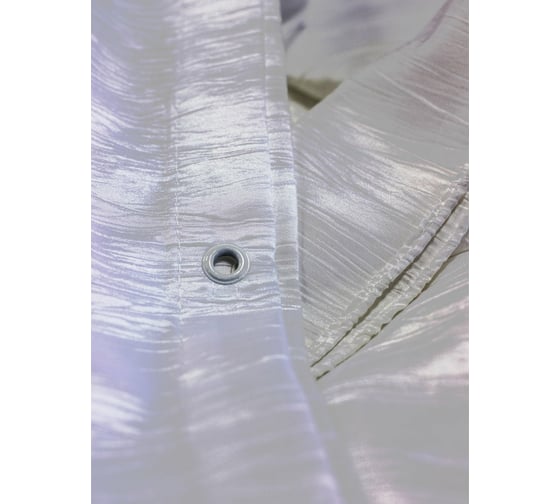 Штора для ванной комнаты Bath Plus Органза двухслойная, 180х200, белая NO WSV 028