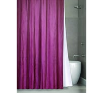 Штора для ванной комнаты Bath Plus Органза двухслойная, 180х200, бордо NO WSV 024