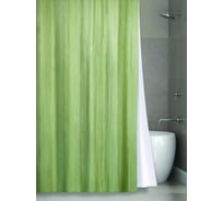 Штора для ванной комнаты Bath Plus Органза двухслойная, 180х200, зеленый NO WSV 025