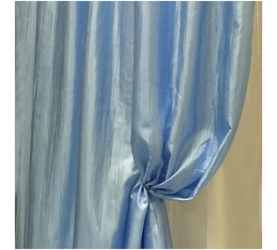 Штора для ванной комнаты Bath Plus Органза двухслойная, 180х200, голубой NO WSV 022