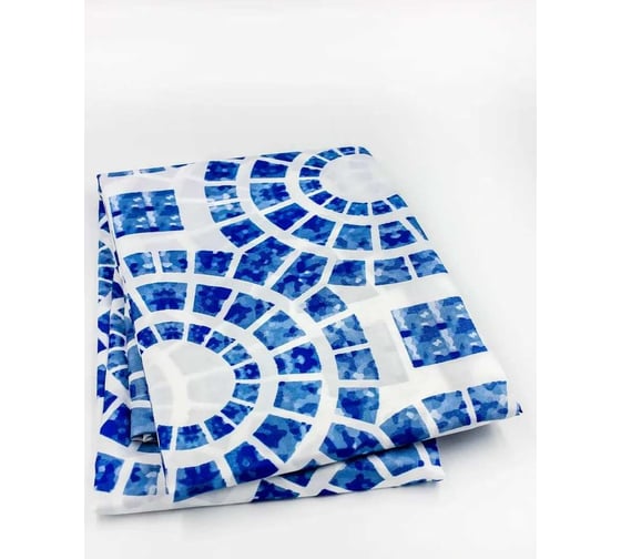 Штора для ванной комнаты Bath Plus 180х200 Circle Blue ch15080