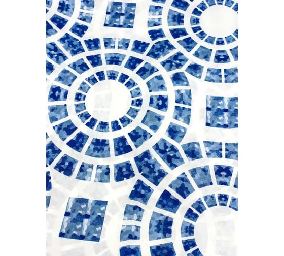 Штора для ванной комнаты Bath Plus 180х200 Circle Blue ch15080