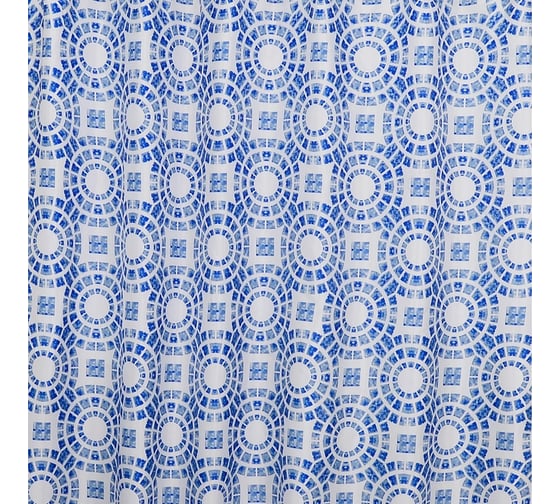 Штора для ванной комнаты Bath Plus 180х200 Circle Blue ch15080