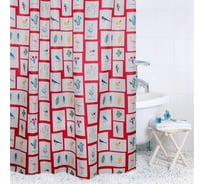Штора для ванной комнаты Bath Plus 180х200 Birds Photo Frames птички ch15140