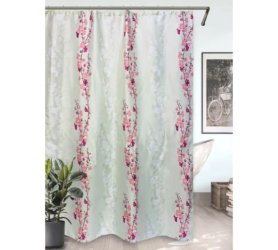 Штора для ванной комнаты Bath Plus 180х200 Blossom Falling розовый ch14036/1 1