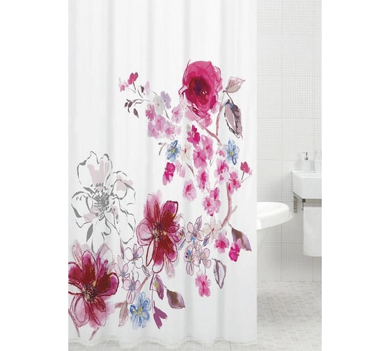 Штора для ванной комнаты Bath Plus 180х200 Blossom Falling розовый ch14036/1 1