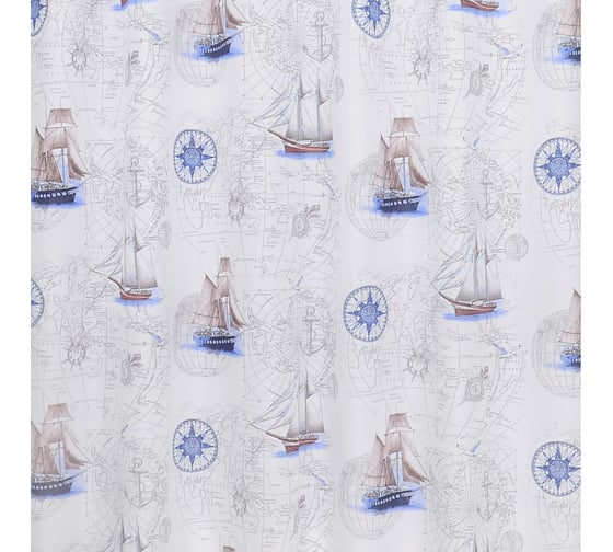 Штора для ванной комнаты Bath Plus 180х200 Blue boats ch17049