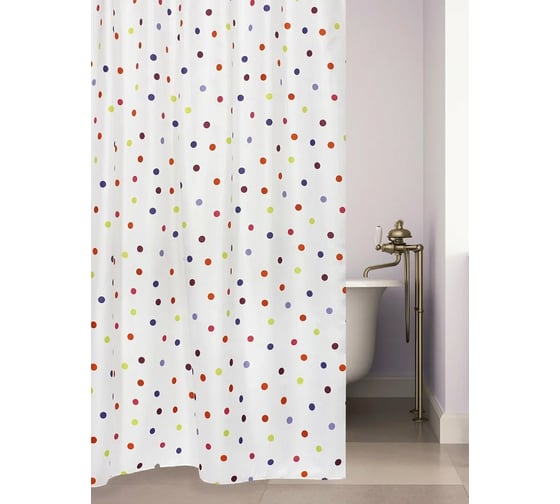 Штора для ванной комнаты Bath Plus 180х200 Fun Confetti multi ch18153