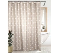 Штора для ванной комнаты Bath Plus 180х200 Hearts бежевый ch14164