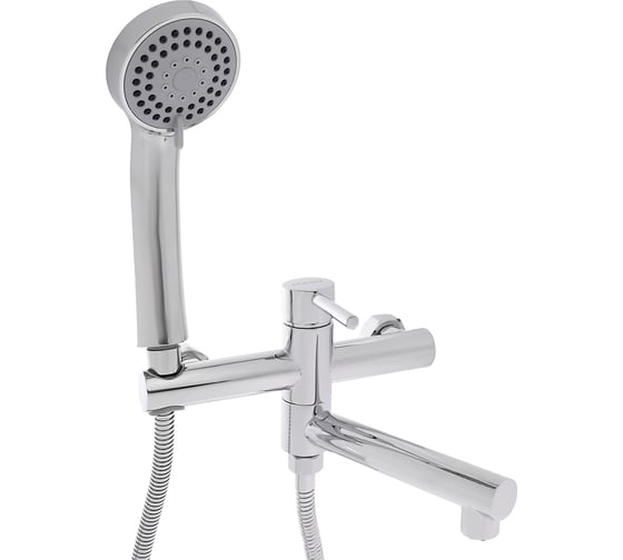 Смеситель для ванны RAIN прямой излив 18см, душ. набор, картридж 25мм, латунь, хром 561-335 1