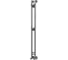 Полотенцесушитель MIXLINE STAR 1 150/7,5 1/2 ВР,вентиль угловой 3/4''х1/2'' вн/нар 556254 1