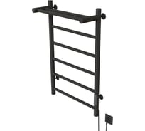 Полотенцесушитель MIXLINE VEGA 80x50 таймер, 318Вт, 5 перекладин + ПОЛКА электрический ГРАФИТ 557654
