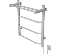 Полотенцесушитель MIXLINE MIRA 60x50 таймер, 251Вт, 3 перекладины + ПОЛКА электрический БЕЛЫЙ 557157