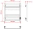 Полотенцесушитель MIXLINE TRIUMPH 60x50 таймер, 312 Вт, 5 перекладин электрический ЧЕРНЫЙ 556375 5