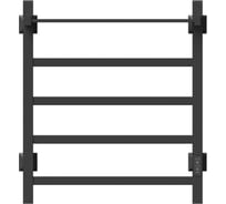 Полотенцесушитель MIXLINE TRIUMPH 60x50 таймер, 419Вт, 4 перекладины + ПОЛКА электрический ЧЕРНЫЙ 556376