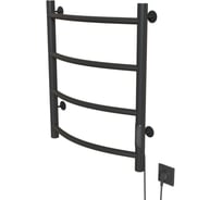 Полотенцесушитель MIXLINE CAPELLA 60x50 таймер, 201 Вт, 4 перекладины электрический ГРАФИТ 557646