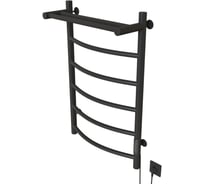 Полотенцесушитель MIXLINE CAPELLA 80x50 таймер, 336Вт, 5 перекладин + ПОЛКА электрический ГРАФИТ 557648