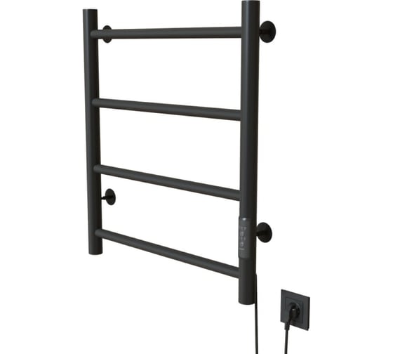 Полотенцесушитель MIXLINE VEGA 60x50 таймер, 201 Вт, 4 перекладины электрический ГРАФИТ 557652 1