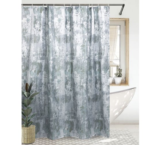Штора для ванной комнаты Bath Plus 180х200 Nordic3 green ch1848