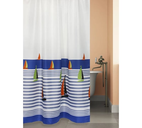 Штора для ванной комнаты Bath Plus 180х200 Regatta blue ch17022