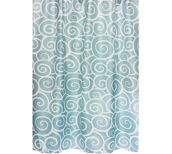 Штора для ванной комнаты Bath Plus 180х200 Snail Blue ch1366/0