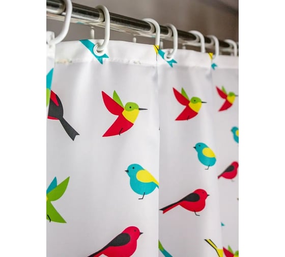 Штора для ванной комнаты Bath Plus 180х200 Sweets Birds multi ch14080-1