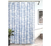 Штора для ванной комнаты Bath Plus 180х180 Blue Font blue ch15061