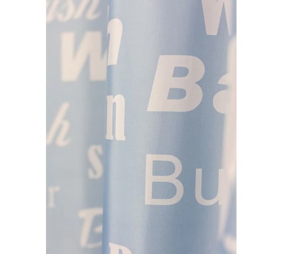 Штора для ванной комнаты Bath Plus 180х180 Blue Font blue ch15061