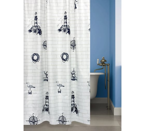 Штора для ванной комнаты Bath Plus 180х180 Shell-Anchor ch17009