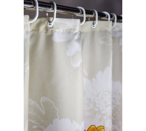 Штора для ванной комнаты Bath Plus 180х180 AUTUMN CHRYSANTHEM MULTI ch-21268